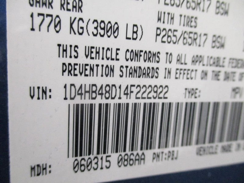 Transfer Case Model NV244 Fits 04 DURANGO 1790972