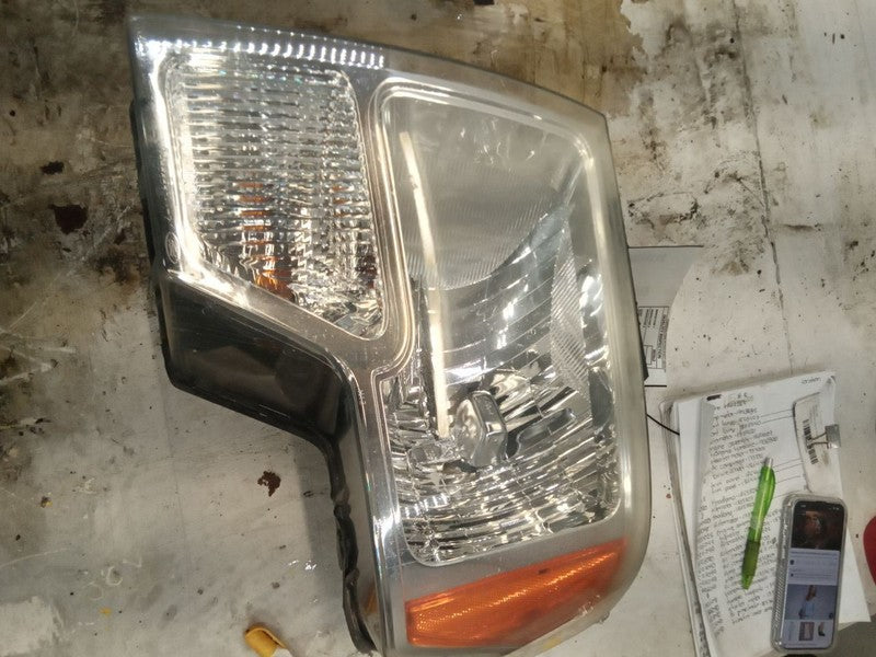 Driver Headlight Halogen Bright Border Trim Fits 09-14 FORD F150 PICKU