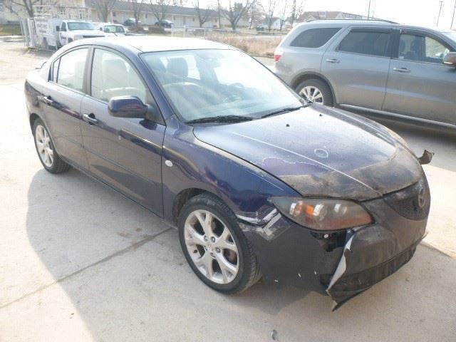 Driver Side View Mirror Power Non-heated Fits 07-09 MAZDA 3 1479541