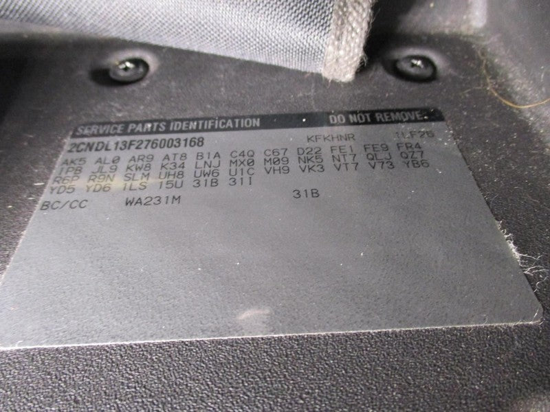Driver Left Sun Visor Fits 05-09 EQUINOX 1913379