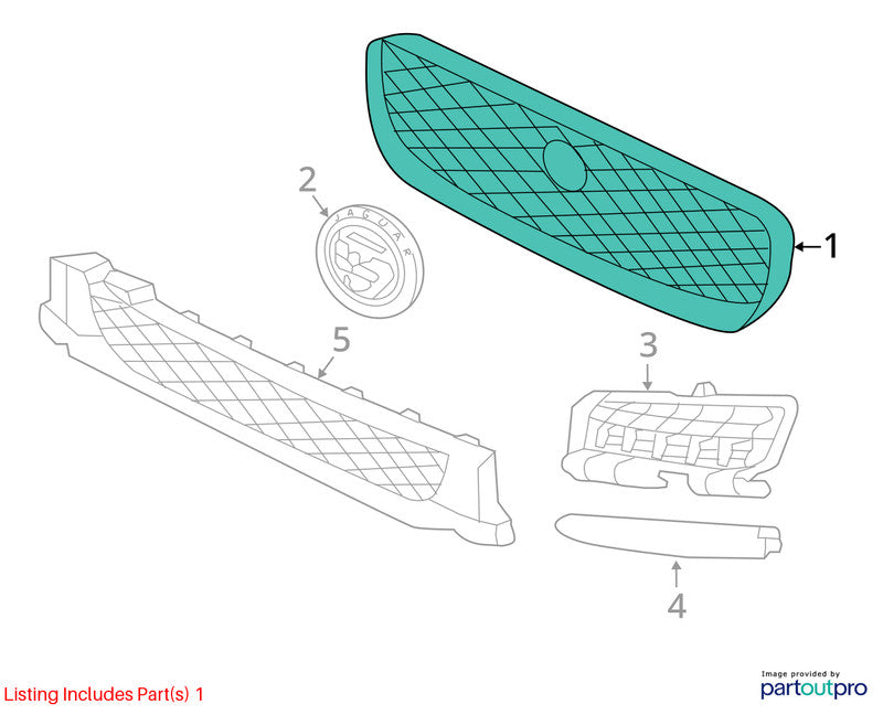 Grille Upper Premium Fits 16-20 XF 1727538