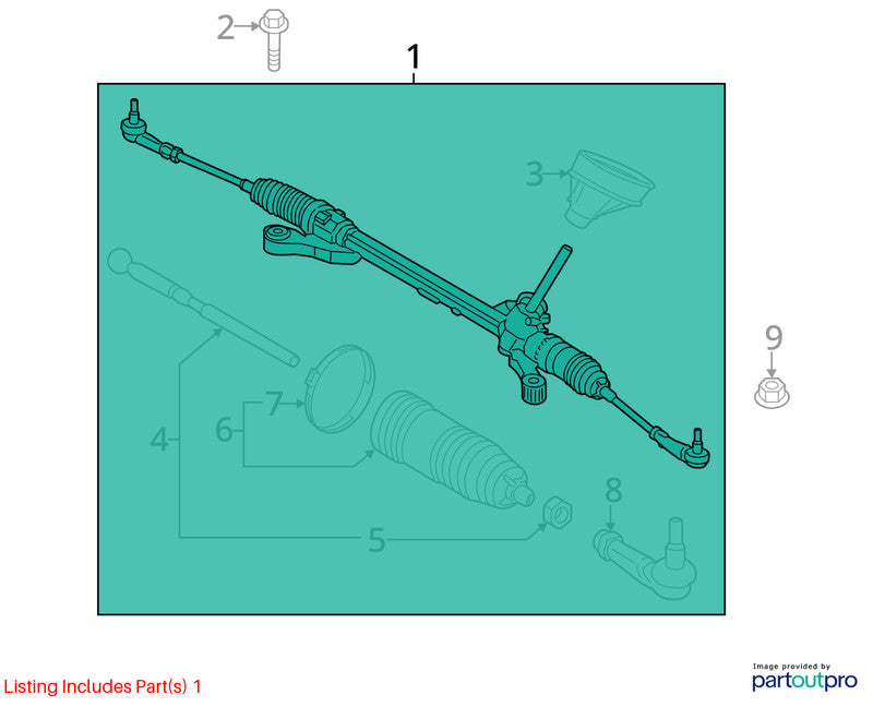 Steering Gear/Rack Power Rack And Pinion Fits 12-19 FIESTA 1733631