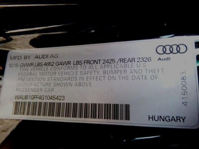 Anti-Lock Brake Part Fits 15-16 AUDI S3 1550539
