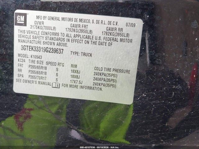 Passenger Right Sun Visor Illuminated Fits 07-14 ESCALADE 2002036