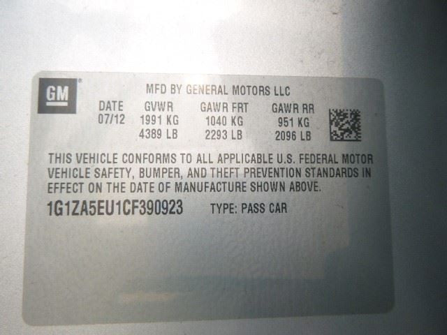 Driver Side View Mirror Power Non-heated Opt DP2 Black Fits 08-12 MALI
