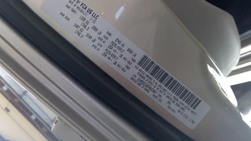 CARAVAN 2015 Seat Belt Rear 1848368