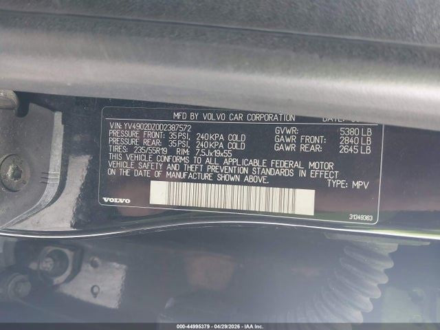 Grille XC60 Upper 3.2 Model Fits 11-13 VOLVO 60 SERIES 1990390