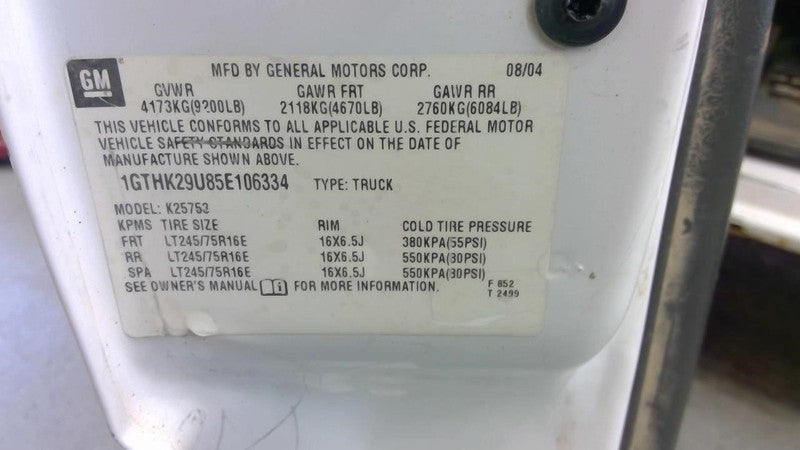 Engine 6.0L VIN U 8th Digit Opt LQ4 Fits 03-07 HUMMER H2 1853985