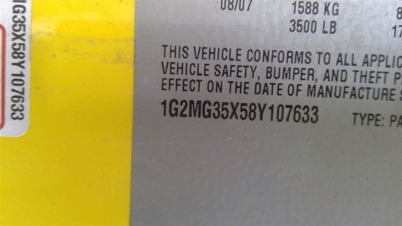 Carrier Rear Axle 3.73 Ratio Opt GT4 Fits 07-10 SKY 1656708