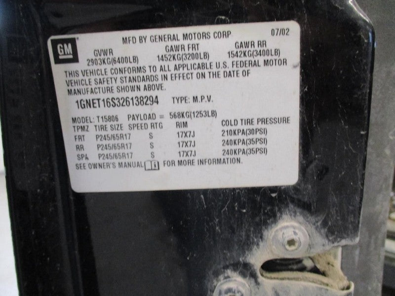 Brake Master Cylinder Fits 03-06 SSR 1727044