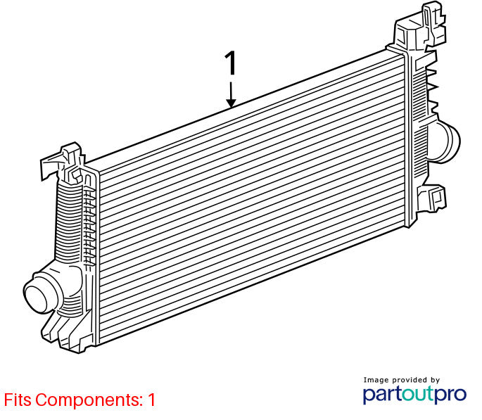 Intercooler Automatic Transmission Fits 13-16 VERANO 1854514
