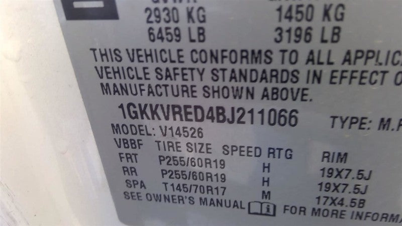 Power Steering Pump VIN J 11th Digit Limited Fits 07-17 ACADIA 1708533