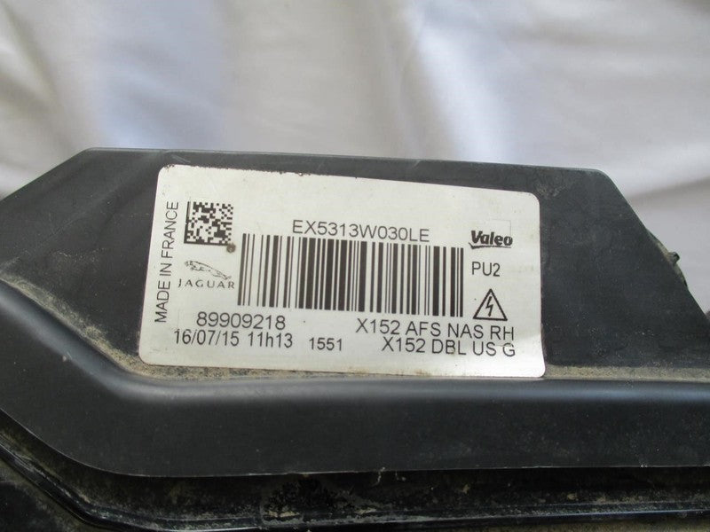 Driver Headlight Xenon HID Black Bezel Fits 14-17 F TYPE 1882491