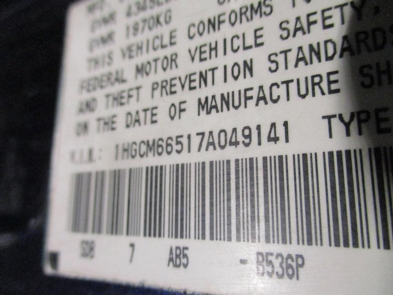 ACCORD    2007 Seat Belt Rear 1970855