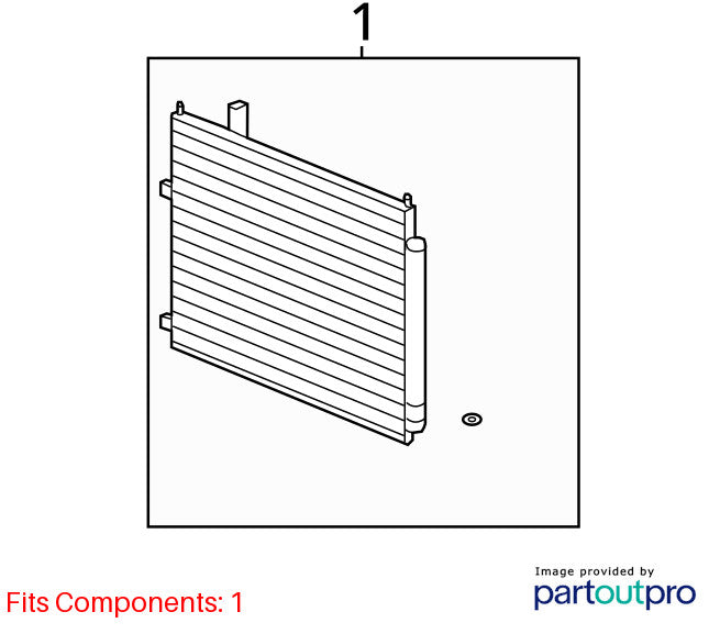 AC Condenser Fits 06-14 RIDGELINE 1886819