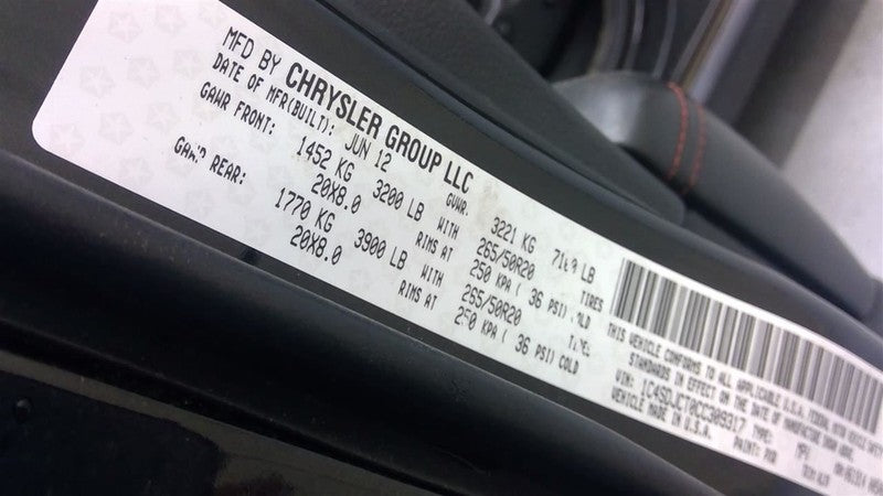 Dodge Durango 2012 Headrest Used 8066