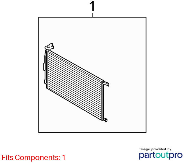 AC Condenser Naturally Aspirated Fits 21-25 ELANTRA 1932144