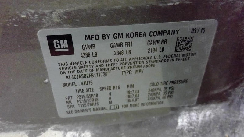 Alternator Fits 13-21 ENCORE 2034055