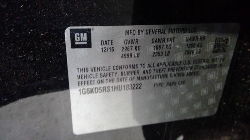 Driver Left Sun Visor V-series Fits 16-20 CT6 1742219