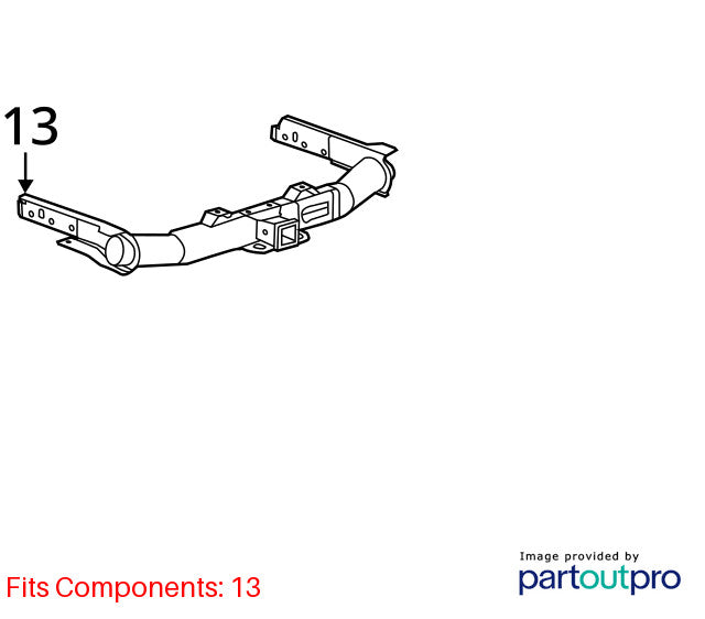 Rear Bumper Reinforcement With Trailer Hitch Fits 11-25 DURANGO 173203
