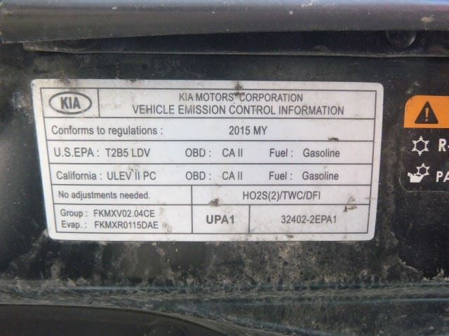 Driver Left Tail Light Model LED Fits 14-19 SOUL 1575673