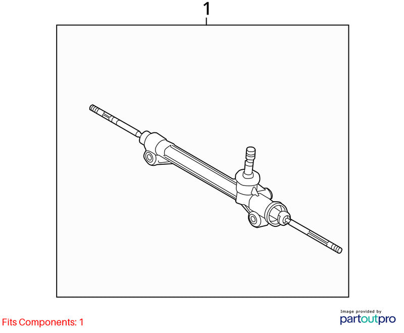 Steering Gear/Rack Power Rack And Pinion Fits 13-18 LEXUS ES300H 19447
