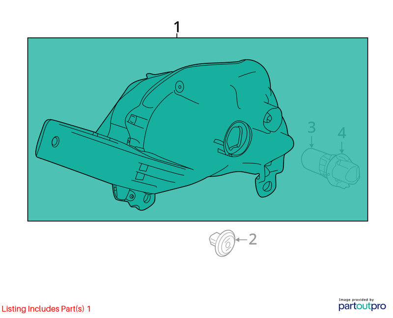 Passenger Corner/Park Light Park Lamp-turn Signal Fits 19-22 ALTIMA 16