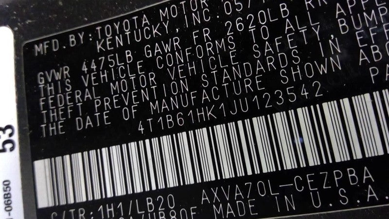 Driver Headlight LED With Black Trim Fits 18-24 CAMRY 2036778