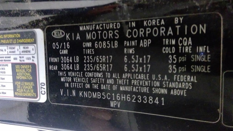Console Front Floor Fits 15-18 SEDONA 1680157