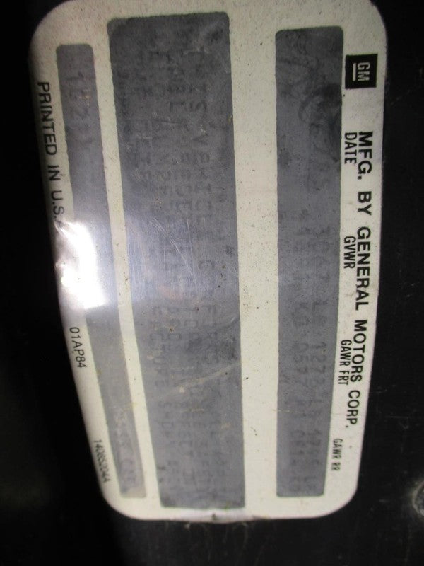 FIERO     1985 Seat Belt Front 1680443