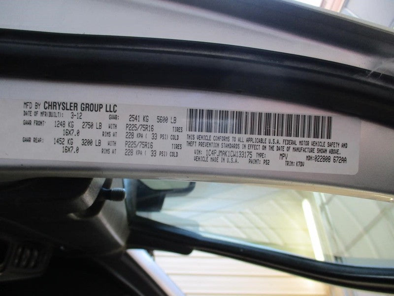 Passenger Front Seat Bucket LHD Cloth Manual Fits 08-12 LIBERTY 205178