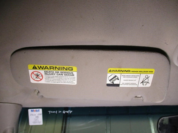 Driver Sun Visor With Illumination 2 Bulbs Fits 02-03 LIBERTY 1904115