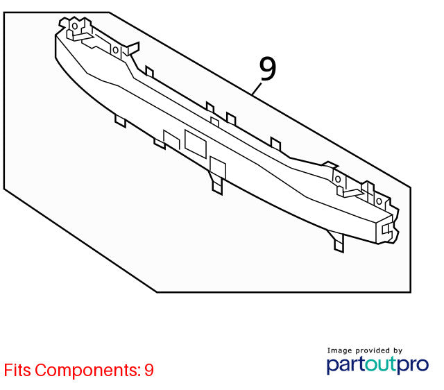 Rear Bumper Reinforcement Fits 12-13 SOUL 1906174