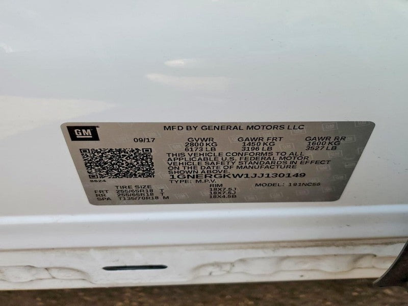 Passenger Right Sun Visor Fits 18-21 TRAVERSE 1945055
