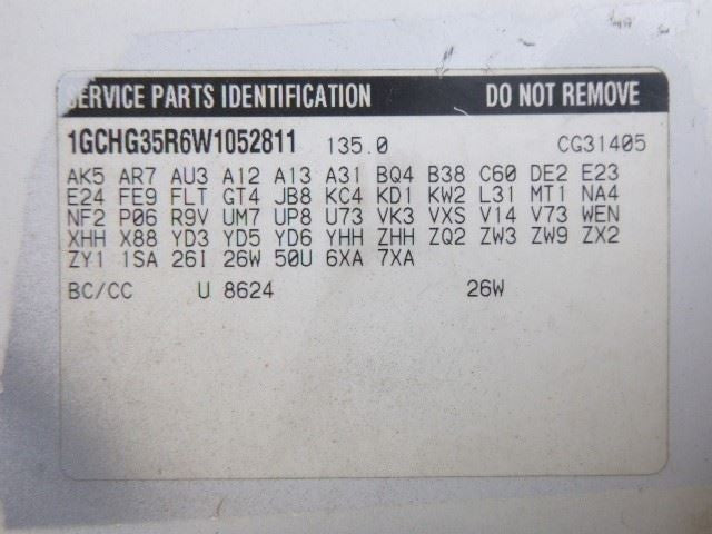 Rear Axle Full-floating Axle Fits 96-02 EXPRESS 2500 VAN 1596343