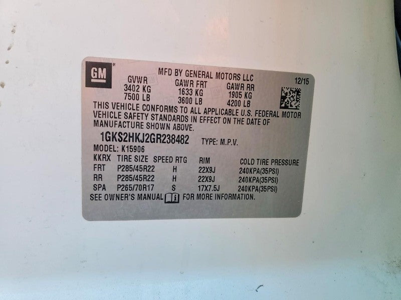 Rear Axle 3.23 Ratio Opt GU5 Fits 15-20 ESCALADE 1856219