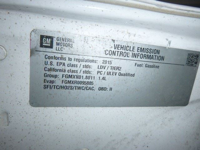 Automatic Transmission 1.4L LT Fits 15 SONIC 1899692