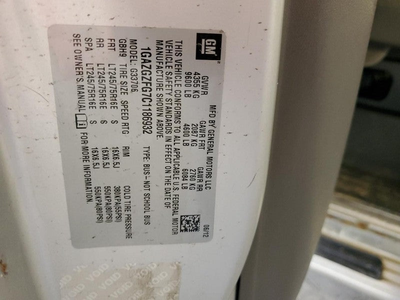Seat Belt Front Driver Buckle Fits 11-14 EXPRESS 2500 VAN 1891070