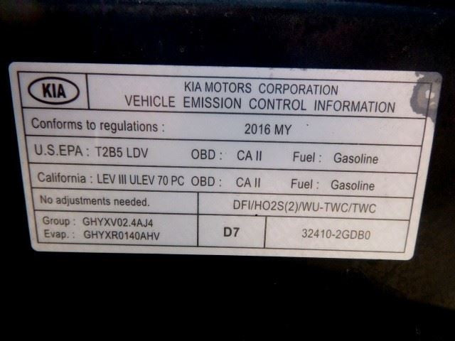 Automatic Transmission 2.4L 3 8th Digit VIN K Fits 16-18 OPTIMA 160047