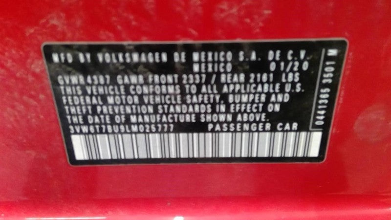 Rear Spoiler Fits 19-24 JETTA GLI 1920279