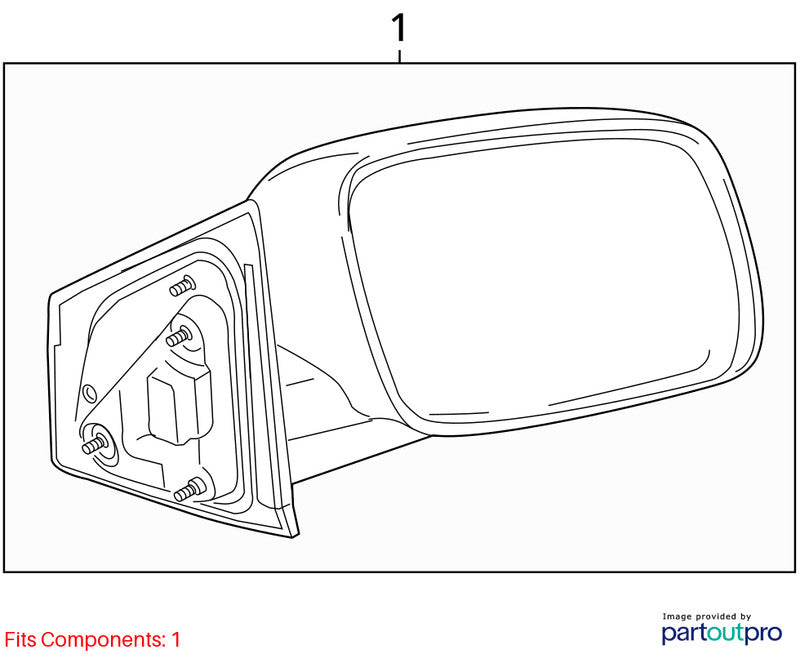 Passenger Side View Mirror Power Heated Fits 09-20 JOURNEY 1491786