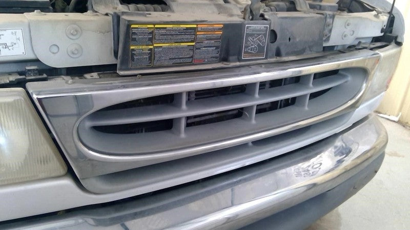 Grille Chrome Grille With Painted Inserts Fits 97-02 FORD E150 VAN 173