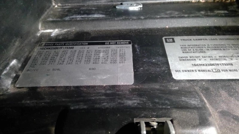 Alternator Classic Style Creased Door Skin Fits 06-07 SIERRA 2500 PICK