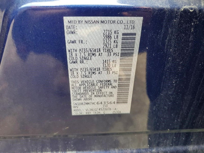 Air Cleaner Fits 17-20 22 PATHFINDER 1912926