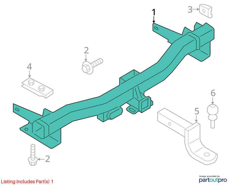 Rear Bumper Reinforcement 131.6" Wb Extended Fits 18-24 EXPEDITION 169