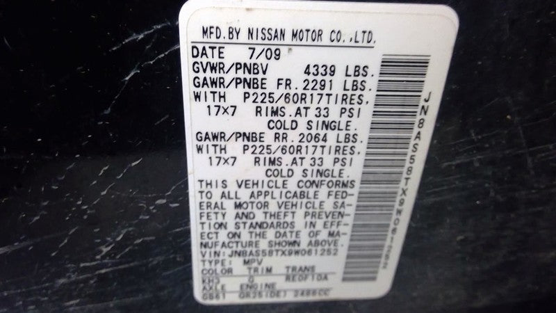 Starter Motor VIN J 1st Digit Japan Built Fits 08-15 ROGUE 1714004
