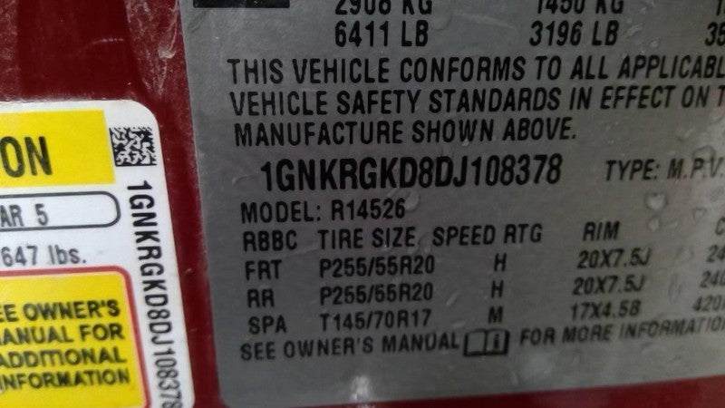 Starter Motor VIN J 11th Digit Limited Fits 07-17 ACADIA 1725997