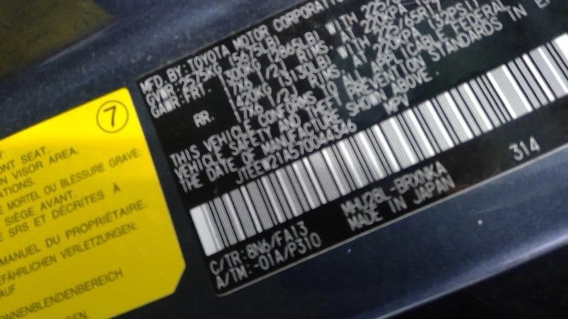 Automatic Transmission CVT With Tow Package Fits 06-09 LEXUS RX400h 17