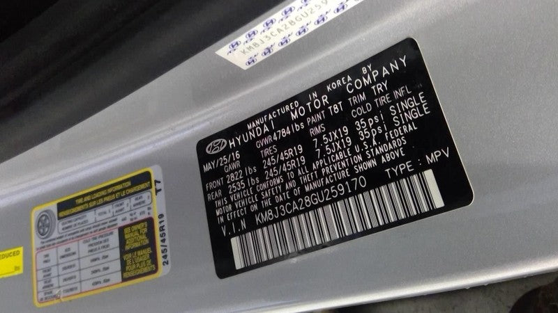 Passenger Front Seat Leather Electric Fits 16-18 TUCSON 1745559