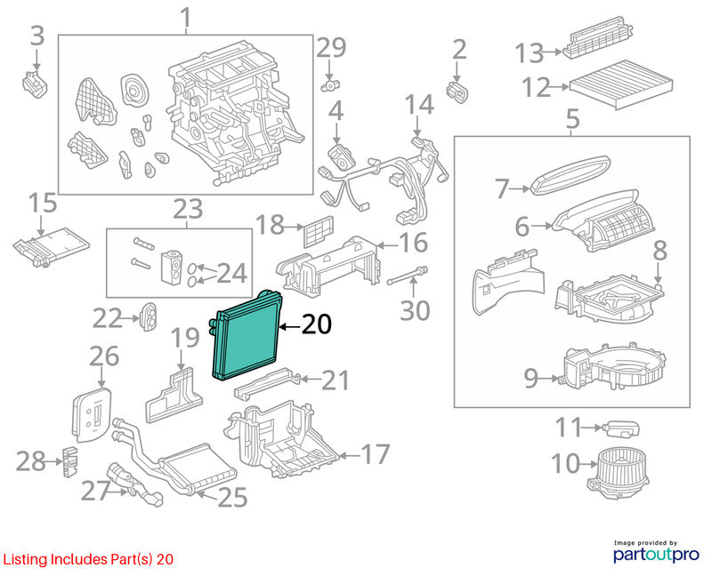 AC Evaporator Fits 21-24 TRAILBLAZER 2007255